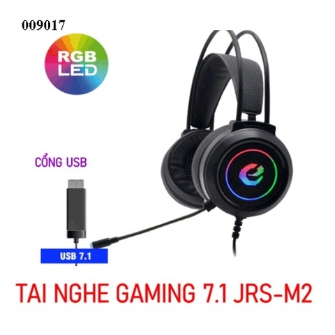 Tai nghe Gaming 7.1 LED 7 màu – USB – Chụp tai da êm – Dây bọc dù 2m – Chuyên phòng net – BH 6 tháng - full vat