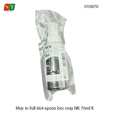 Bộ mực in full nhập khẩu 664 – 70ml (BK/C/M/Y) – Dùng cho máy in phun Epson L-Series – Hàng nhập khẩu – Full VAT