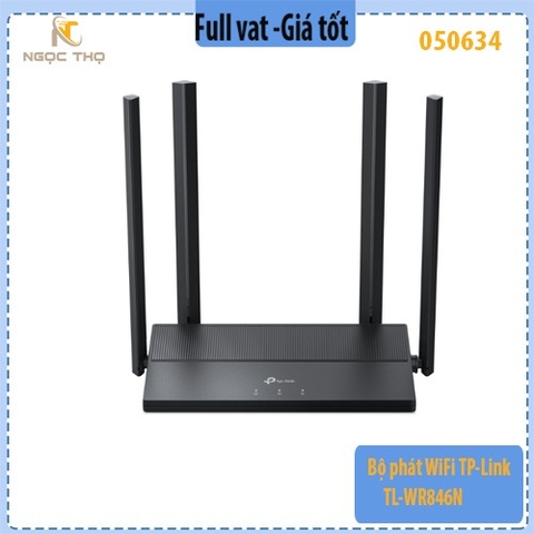 Bộ phát WiFi TP-Link TL-WR846N – Router WiFi 300Mbps – 4 Anten – EasyMesh – Chính Hãng – Full VAT