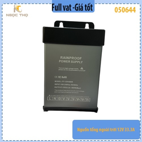 Nguồn tổng ngoài trời 12V – 33.3A (400W) – Rainproof Power Supply – Full VAT