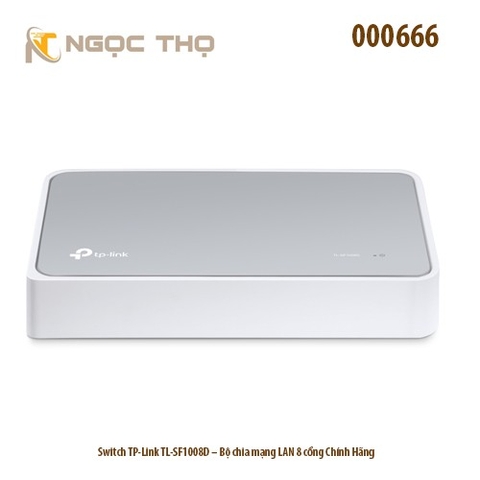 Switch TP-Link TL-SF1008D – Bộ Chia Mạng TP-link  8 Cổng 10/100Mbps – Vỏ Nhựa – Plug & Play – Hàng Chính Hãng
