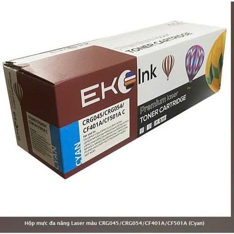 Hộp mực màu Eko ink CF501A/CF401A/CRG045/CRG054 C (G00337)