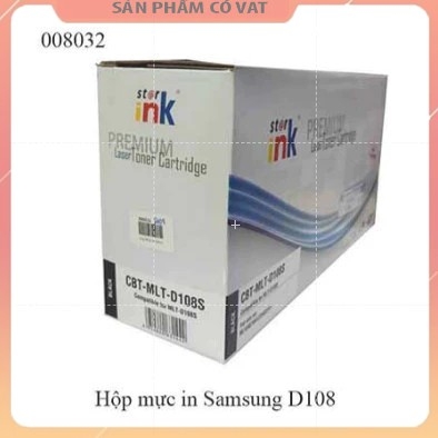 Hộp mực in starink Samsung D108 / 1640 / 1615 / 2010 - Hàng chính hiệu - Full Vat