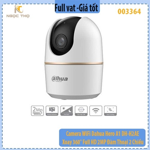 Camera WiFi Dahua Hero A1 DH-H2AE – Xoay 360° – Full HD 2MP – Đàm Thoại 2 Chiều – Chính Hãng – Full VAT