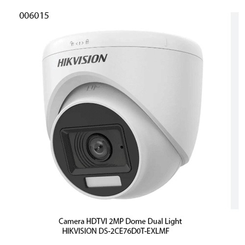 Camera Hikvision DS-2CE76D0T-EXLMF – Dome HDTVI 2MP – Smart Hybrid Light – Vỏ kim loại – IR 20m – Chính hãng – Full VAT