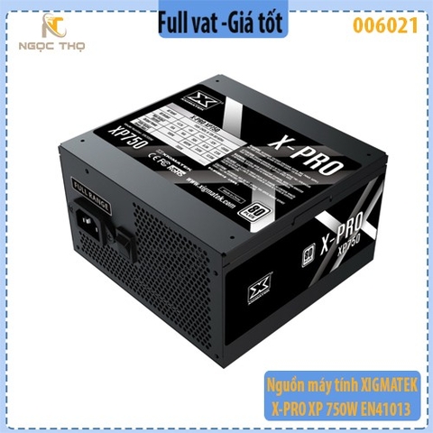 Nguồn máy tính XIGMATEK X-PRO XP750 EN41013 ( Màu đen ) - hàng chính hãng - full vat