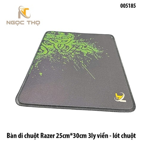 Bàn di chuột Razer 25×30cm – Dày 3mm – Viền bo 360° – Lót chuột cao cấp – Full VAT