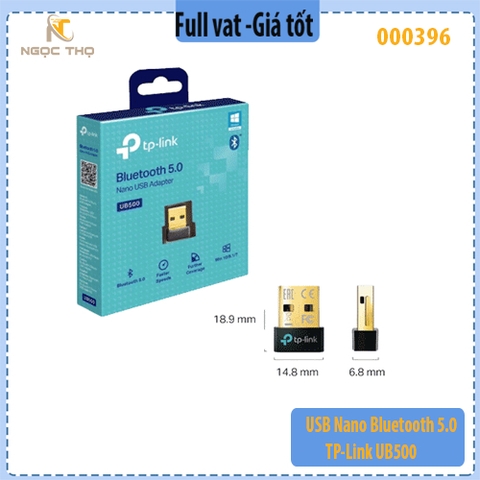 USB Nano Bluetooth 5.0 TP-Link UB500 – Kết Nối Bluetooth Cho PC/Laptop – Công Nghệ BLE Tiết Kiệm Năng Lượng – Chính Hãng