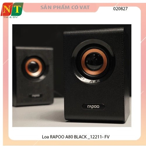 Loa Bluetooth RAPOO A80 BLACK – Nhỏ gọn, mạnh mẽ, thời trang
