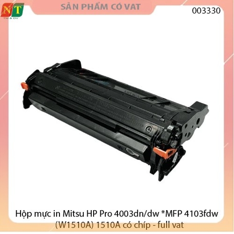 Hộp mực in Mitsu HP Pro 4003dn/dw *MFP 4103fdw (W1510A) 510A có chíp - full vat