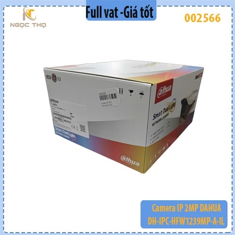 Camera IP DAHUA DH-IPC-HFW1239MP-A-IL (2MP) – Smart Dual Light – Hồng Ngoại 60m – Mic Tích Hợp - hàng chính hãng