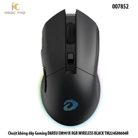 Chuột không dây Gaming DAREU EM901X RGB WIRELESS BLACK TM224G08604R - chính hãng - full vat