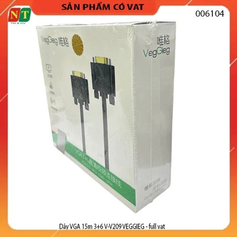 Dây VGA 15m 3+6 V-V209 VEGGIEG - full vat