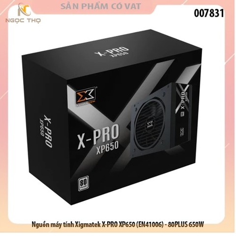 Nguồn máy tính Xigmatek X-PRO XP650 (EN41006) - 80PLUS 650W