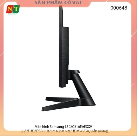 Màn hình Samsung LS22C310EAEXXV (22/FHD/IPS/75Hz/5ms/250 nits/HDMI+VGA, viền mỏng) - Hàng chính hãng - full vat