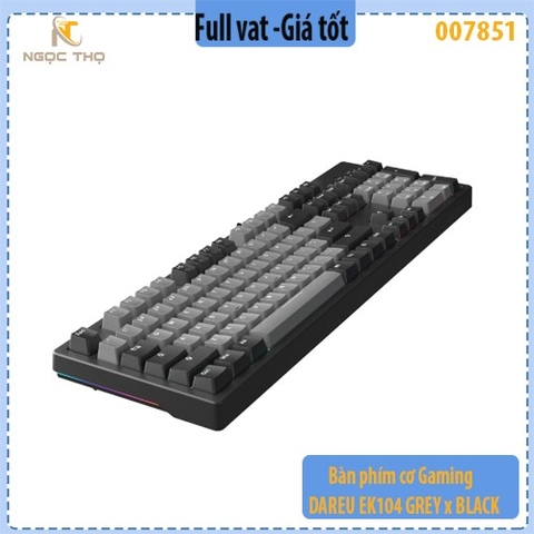 Bàn phím cơ Gaming DAREU EK104 GREY x BLACK - hàng chính hãng - full vat