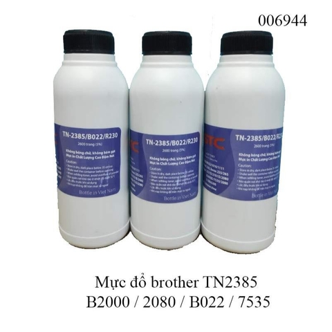 Combo 10 lọ Mực đổ brother TN2385 / B2000 / 2080 / B022 / 7535 / 2240 - Mực nạp brother TN2385-Tặng kèm 01 nắp đổ mực