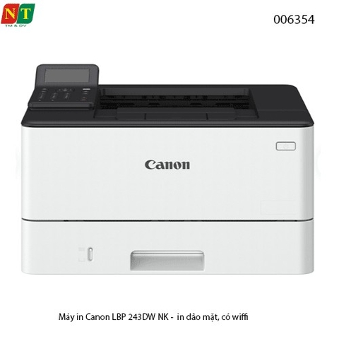 Máy in laser đen trắng Canon LBP243DW nhập khẩu  – A4 / A5, In đảo mặt, USB, WiFi  - full vat