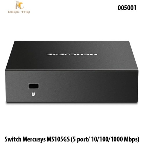 Chia mạng Mercusys MS105GS (5 poSwitch Chia Mạng Mercusys MS105GS – 5 Cổng Gigabit 10/100/1000 Mbps – Vỏ Kim Loại