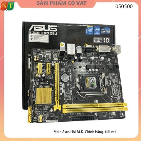 Main Asus H81M-K- Chính hãng- full vat