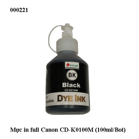 Mực in full Canon CD-K0100M (100ml/Bot) - Mực nước Canon CD-K0100M (100ml/Bot) - màu đen
