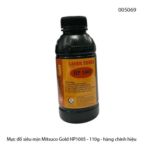 Combo 10 lọ Mực đổ siêu mịn Mitsuco Gold HP1005 – 110g/chai – Hàng chính hiệu – Tặng kèm 01 nắp đổ mực – Full VAT