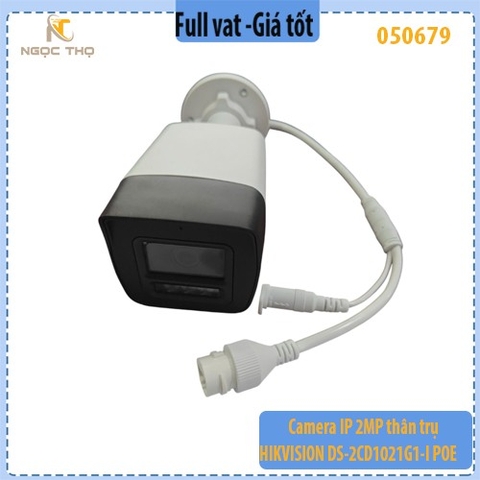 Camera IP 2MP Thân Trụ HIKVISION DS-2CD1021G1-I – Chuẩn Nén H.265+ – EXIR Ban Đêm – POE – Ngoài Trời – Chính hãng