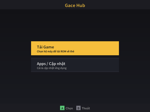 Hướng dẫn dùng Gace Hub tải app và game cho máy chơi game cầm tay (cho người mới)