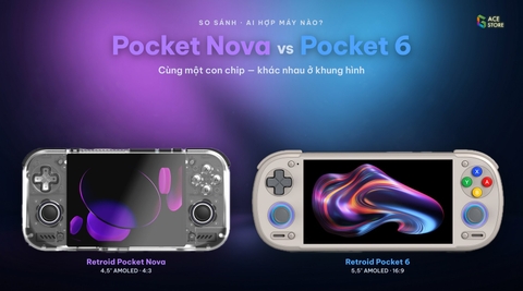 Retroid Pocket 6 hay Pocket Nova: cùng chip, khác màn — ai nên chọn máy nào?