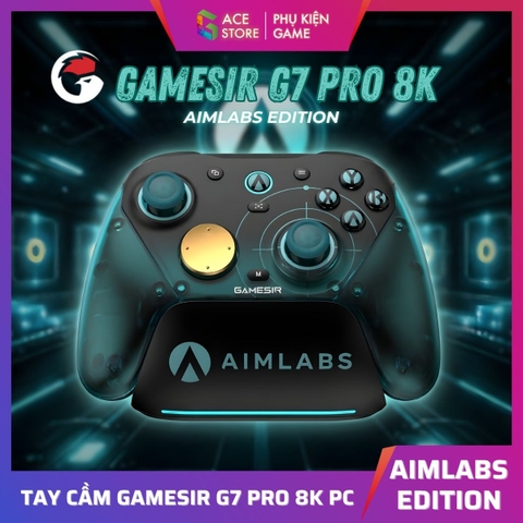 Tay Cầm GameSir G7 Pro 8K PC AIMLABS EDITION – 8000K Hz | TMR GEN 2 | GYRO 6 TRỤC | ESPORT