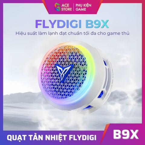 [CHÍNH HÃNG] Quạt Tản Nhiệt Sò Lạnh FLYDIGI B9X – GIẢM NHIỆT 45°C | SIÊU ÊM ≤35dB | APP ĐIỀU KHIỂN