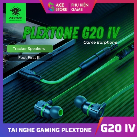 Tai Nghe Gaming Plextone G20 – In-Ear Có Dây, Nhiều Màu