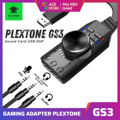 Sound Card Plextone GS3 Mark II – USB Sound Card Cho Gaming