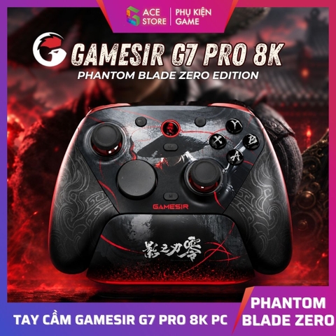 Tay Cầm GameSir G7 Pro 8K PC Phantom Blade Zero Edition – 8000Hz | TMR | Hall Trigger | Đế Sạc