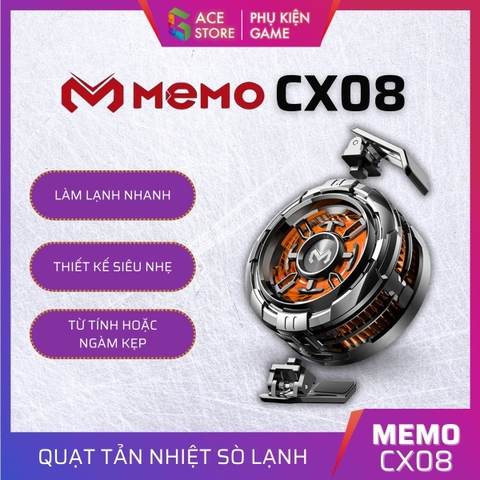 Memo CX08 | Quạt tản nhiệt sò lạnh dành cho điện thoại và máy tính bảng