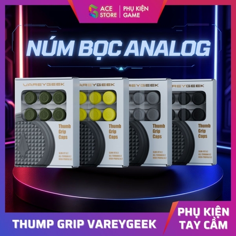Núm Bọc Analog Dạng Lõm VAREYGEEK - Controller Thumb Grip | 3 Kiểu Cao, Chống Trượt, Tăng Độ Chính Xác