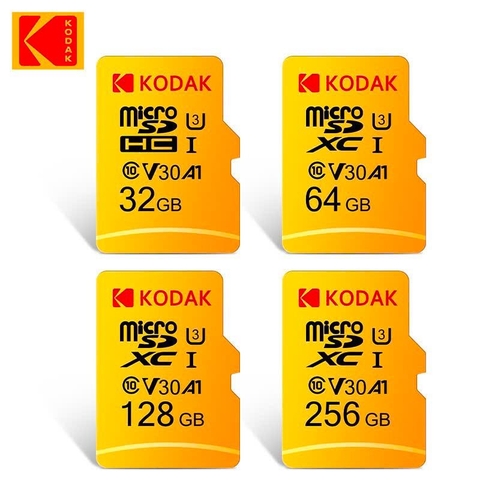 Kodak microSD UHS-I U3 V30 A1 (32GB/64GB/128GB/256GB)