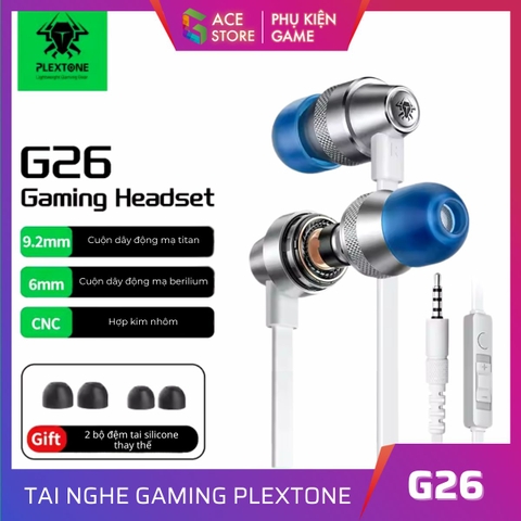 Tai nghe chơi game Plextone G26 - Type C (Tặng Kèm Cáp 3.5mm)