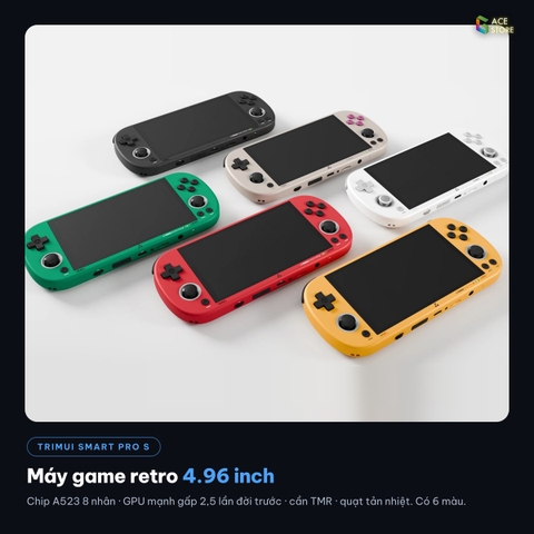 TRIMUI Smart Pro S – Máy Chơi Game Retro Cầm Tay 4.96 inch IPS