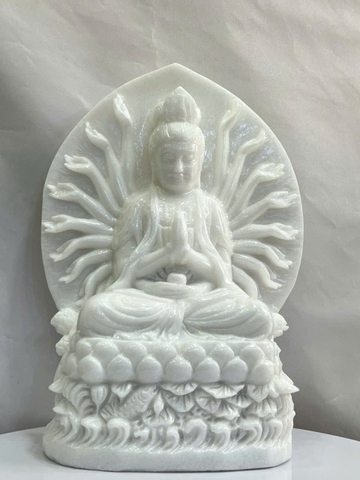 PHẬT CHUẨN ĐỀ ĐÁ CẨM THẠCH TRẮNG