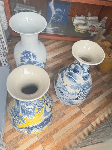 Q12 - Lọ hoa Bát Tràng 50cm