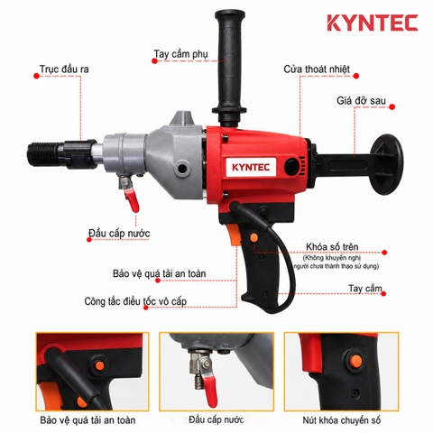 Máy Khoan Rút Lõi 110mm Kyntec KT35 - 110