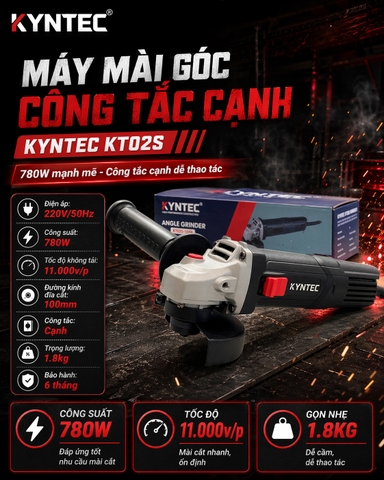 Máy Mài Góc Công Tắc Cạnh Kyntec KT02S
