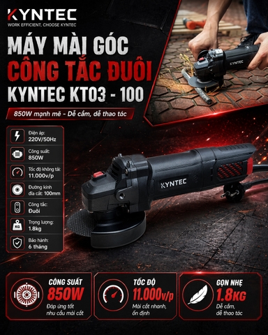 Máy Mài Góc Công Tắc Đuôi Kyntec KT03