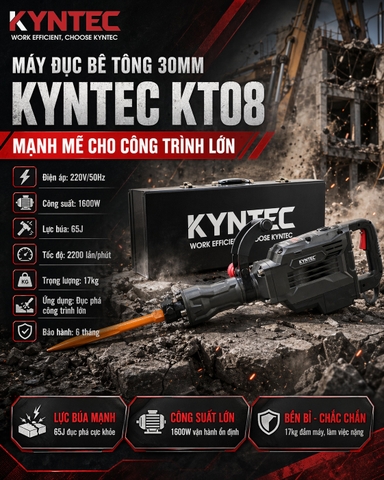 Máy Đục Bê Tông 30mm Kyntec KT08