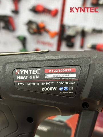 Máy Khò Nhiệt Thổi Hơi Nóng Kyntec KT22 - 600N3S