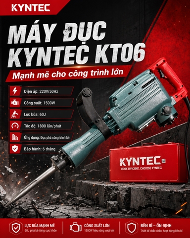 Máy Đục Bê Tông PH65 30mm Kyntec KT26 - 150