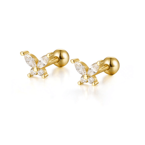 Dainty Mix Piercing | Khuyên Tai Sterling Silver 925 Phủ Bạch Kim/Vàng 18K
