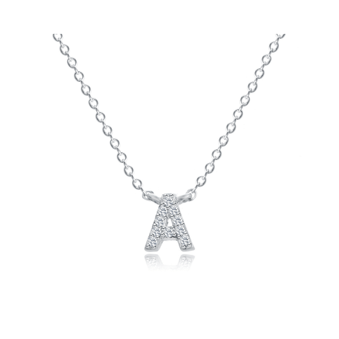 Initial Necklace | Dây Chuyền Sterling Silver 925 Phủ Bạch Kim
