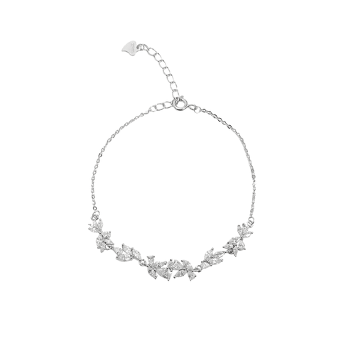 Wisteria Floral Bracelet | Vòng Tay Sterling Silver 925 Phủ Bạch Kim